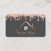 Roos Gold Glitter maakt gebruik van Real Estate Ag Visitekaartje (Voorkant)