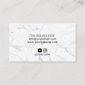 Roos Gold Glitter maakt haarklop voor artiest Visitekaartje (Achterkant)