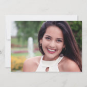 Roos Gold Glitter maakt Quinceanera de datum op Save The Date (Achterkant)