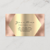 Roos Gold Glitter Makeup Artist Lashes Open Eye Visitekaartje (Achterkant)