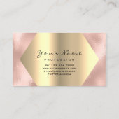 Roos Gold Glitter Makeup Artist Lashes Professiona Visitekaartje (Achterkant)