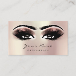 Roos Gold Glitter Makeup Artist Lashes Red Bean Afsprakenkaartje