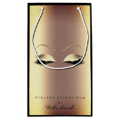 Roos Gold Glitter Makeup Lashes Beauty Ombre Klein Cadeauzakje (Achterkant)