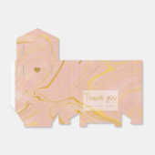 Roos Gold Glitter Marble Agate Vrijgezellenfeest Bedankdoosjes (Uitgevouwen)
