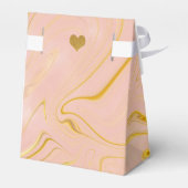 Roos Gold Glitter Marble Agate Vrijgezellenfeest Bedankdoosjes (Achterkant)