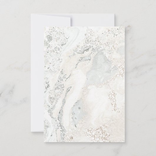 Roos Gold Glitter Marble Confetti Elegant VIP Kaart (Achterkant)