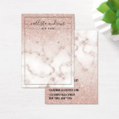 Roos Gold Glitter Marble Earring Display Kaart (Bureau)