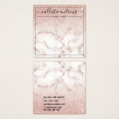 Roos Gold Glitter Marble Earring Display Kaart (Voorkant /achterkant)