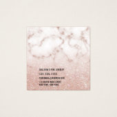 Roos Gold Glitter Marble Earring Display Kaart (Achterkant)