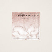 Roos Gold Glitter Marble Earring Display Kaart (Voorkant)