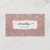Roos Gold Glitter Marble Makeup Artist Hair Visitekaartje (Voorkant)