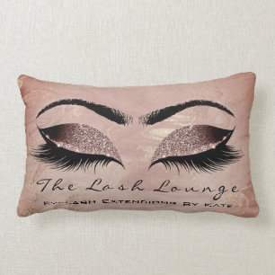 Roos Gold Glitter Marble Makeup Lash Beauty Eyes Kussen