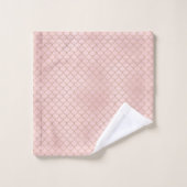 Roos Gold Glitter Mermaid Scales Bad Handdoek (Wasdoekje)