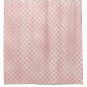 Roos Gold Glitter Mermaid Scales Douchegordijn (Voorkant)