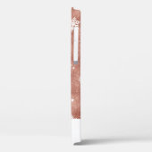 Roos Gold Glitter met sterrensneeuwvlokken Case-Mate iPhone Case (Achterkant / Links)