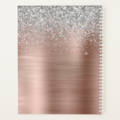 Roos Gold Glitter Metallic Beauty Salon Lashes Planner (Achterkant)