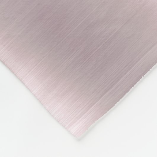 Roos Gold Glitter Metallic Monogram Name Script Fleece Deken (Hoek)