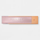 Roos Gold Glitter Modern Classy Professional Deurbordje (Voorkant)