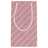 Roos Gold Glitter Modern Elegant Sjabloon Trendy Klein Cadeauzakje (Voorkant)