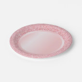 Roos Gold Glitter Modern Pink Sjabloon Trendy Papieren Bordje (Gekanteld)