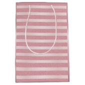 Roos Gold Glitter Moderne Glamoureuze Sjabloon Medium Cadeauzakje (Voorkant)