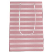 Roos Gold Glitter Moderne Glamoureuze Sjabloon Medium Cadeauzakje (Achterkant)