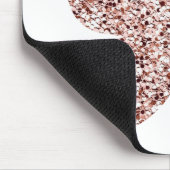 Roos Gold Glitter Monarch Clipart Cute Butterfly Muismat (Hoek)