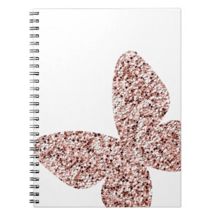 Roos Gold Glitter Monarch Clipart Cute Butterfly Notitieboek