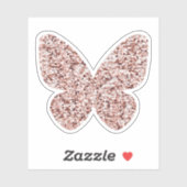 Roos Gold Glitter Monarch Clipart Cute Butterfly Sticker (Vel)