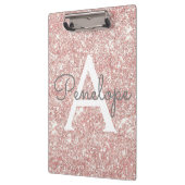 Roos Gold Glitter Monogram Klembord (Links)