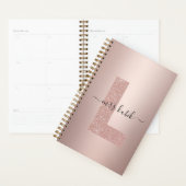 Roos Gold Glitter Monogram Teacher Planner (Display)