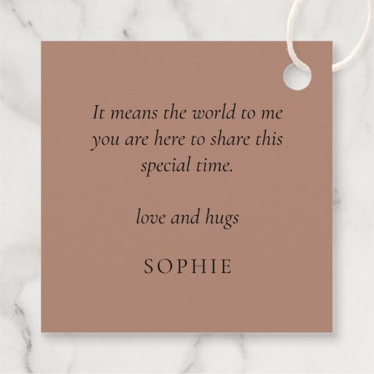 Roos Gold Glitter Name Afstuderen Hartelijk dank Bedankjes Labels (Achterkant)