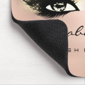 Roos Gold Glitter Name Beauty Lashes Makeup Muismat (Hoek)