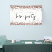 Roos Gold Glitter Name Welcome to Hen Party Banner (Beurs)