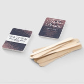 Roos Gold Glitter Navy Blue Trouwprogramma's Handwaaier (Niet-gemonteerd)