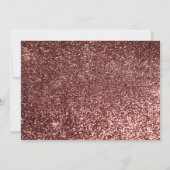 Roos Gold Glitter Navy Blue Vrijgezellenfeest Kaart (Achterkant)