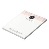  Roos Gold Glitter Note Pad Notitieblok (Linkerzijde)