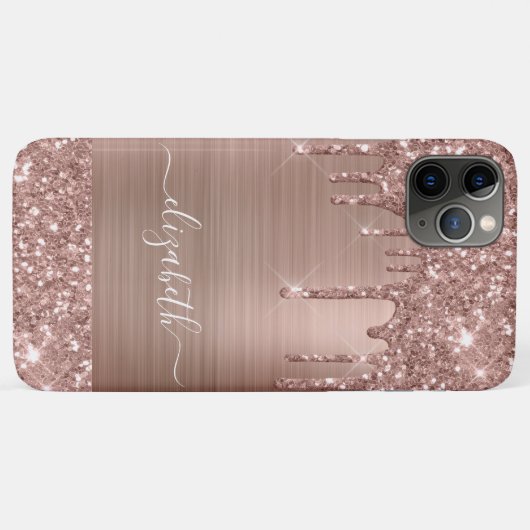 Roos Gold Glitter op maat Case-Mate iPhone Case (Achterkant (horizontaal))