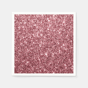 Roos Gold Glitter Party Paper Napkin Servet