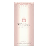 Roos Gold Glitter Pastry Chef Menu (Achterkant)