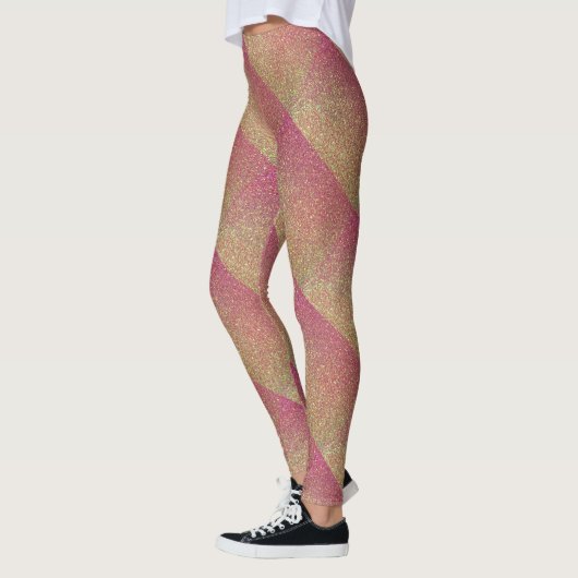 Roos Gold Glitter Pattern Leggings (Links)