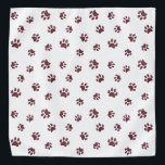 Roos Gold Glitter Paw Printerpatroon Bandana<br><div class="desc">Show hoeveel je van dieren houdt met deze schattige roos gouden glitterpoes,  gepatterde bandana. Laat je huisdier er ook schattig uitzien.</div>
