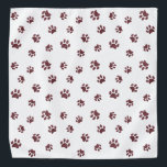 Roos Gold Glitter Paw Printerpatroon Bandana<br><div class="desc">Show hoeveel je van dieren houdt met deze schattige roos gouden glitterpoes,  gepatterde bandana. Laat je huisdier er ook schattig uitzien.</div>