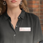 Roos Gold Glitter Paw Veterinary Business Naamplaatje