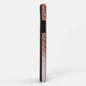 Roos gold glitter Persoonlijke naam Case-Mate iPhone Case (Achterkant/rechts)