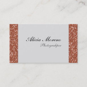 Roos Gold Glitter Persoonlijke Visitekaartjes