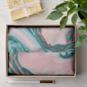 Roos Gold Glitter Pink Blauwgroen Zwemmetjes Tissuepapier (Geschenk)