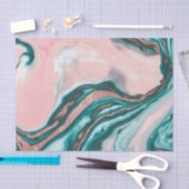 Roos Gold Glitter Pink Blauwgroen Zwemmetjes Tissuepapier (Craft)