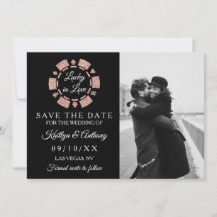 Roos Gold Glitter Poker Chip Casino Weddenfoto Save The Date