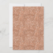 Roos Gold Glitter Princess Crown 1st Birthday Kaart (Achterkant)